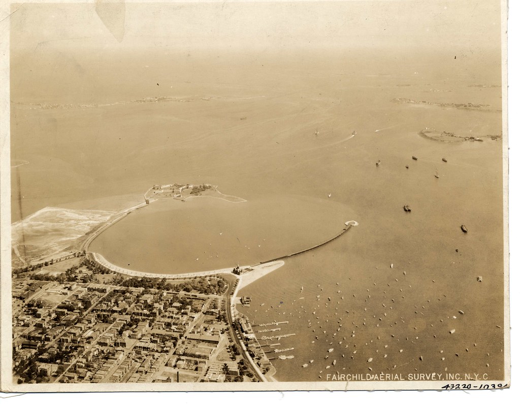 Aerial view: South Boston and Castle Island