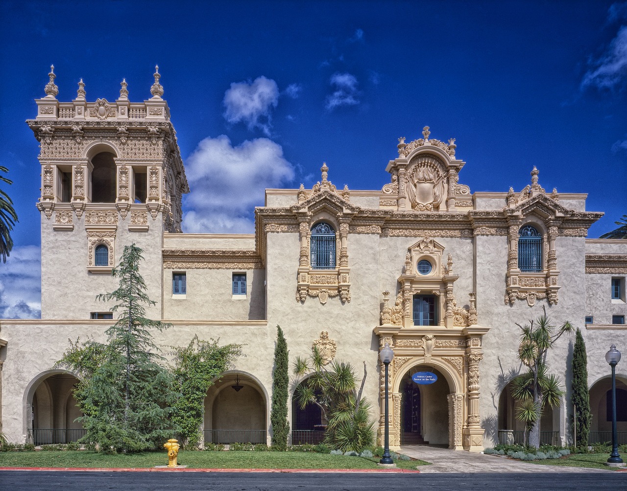 balboa park, building, palace